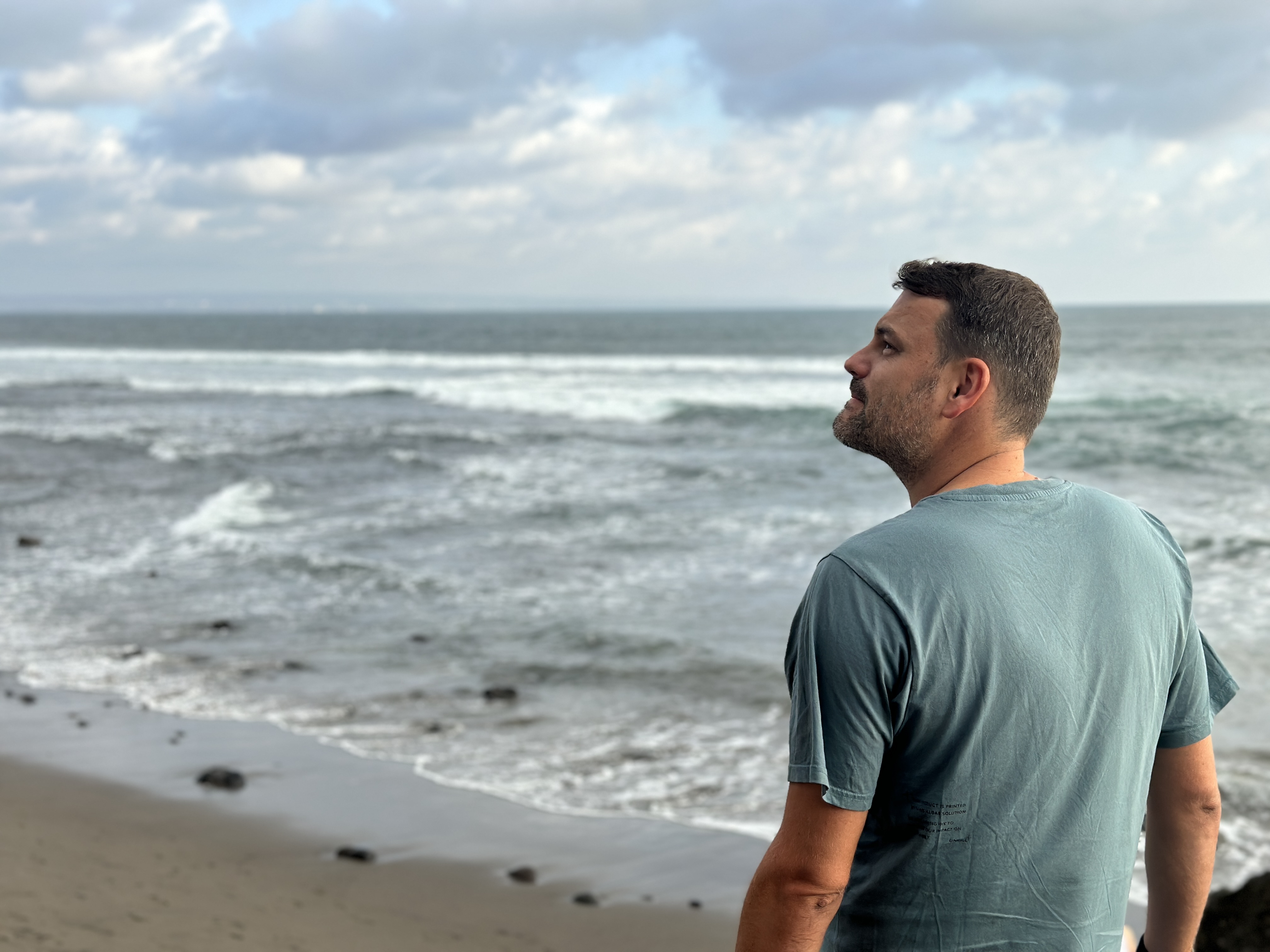 Franz Binder am Meer